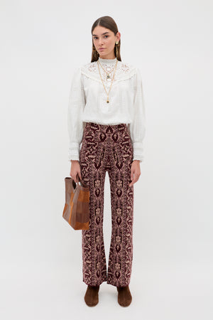Ceara - Tapestry Bloom Bordeaux