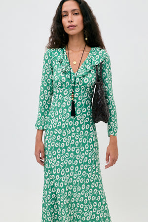 Delphine -  Wishing Floral Green