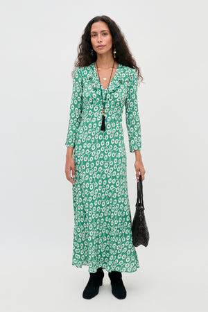 Delphine -  Wishing Floral Green