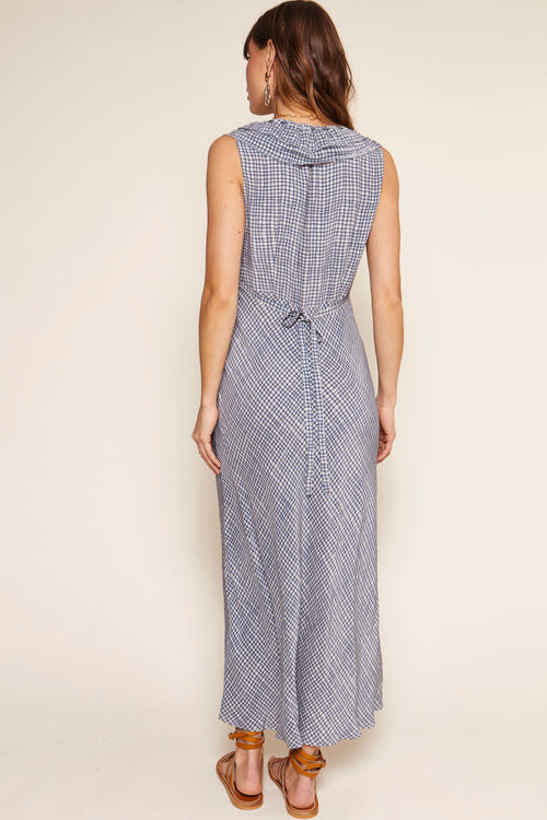 Seraphina - Painted Check Soft Blue
