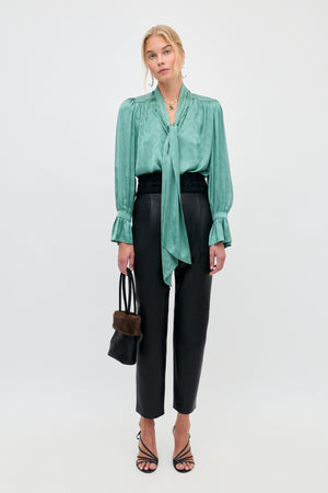 Evanora - Floral Trail Jacquard Sage Green