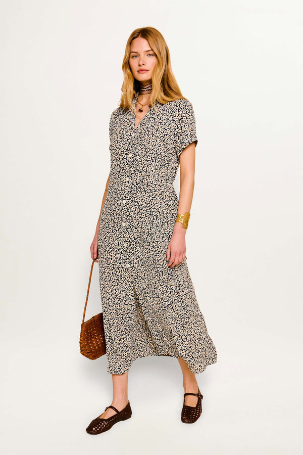 Florrie - English Daisy Deep Navy