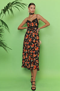Thumbnail for Amora Silk Midi Dress