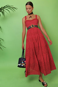 Thumbnail for Evander Cotton Midi Dress