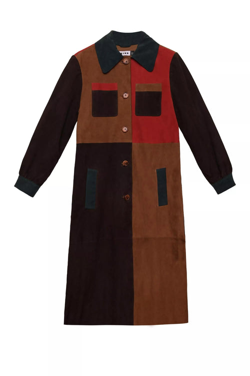 Milly - Patchwork Red Green Brown