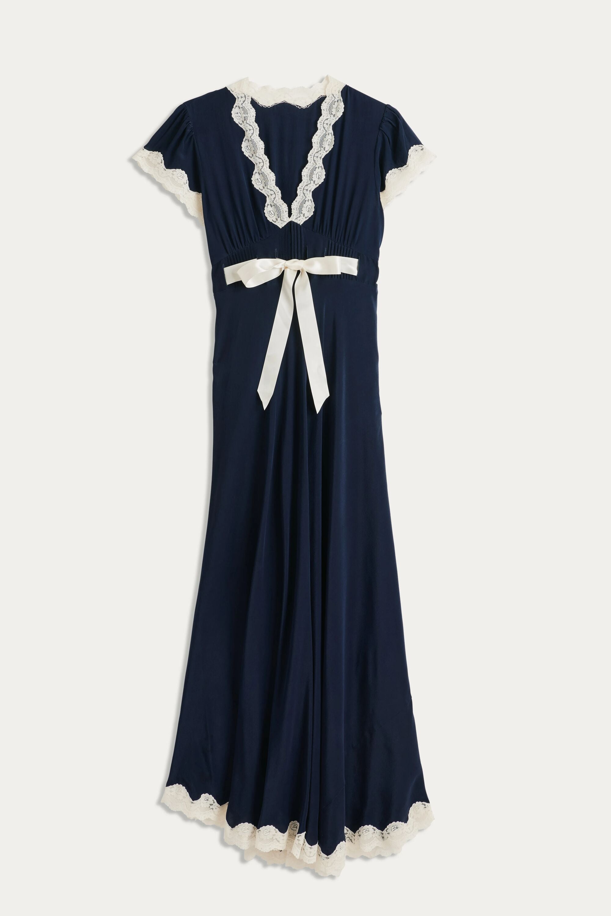 Marlice Silk Midi Dress in Deep Navy | RIXO USA ⋆
