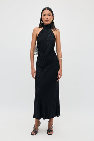 Maura - Cooper Jacquard Black