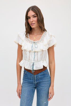 melisa top ivory