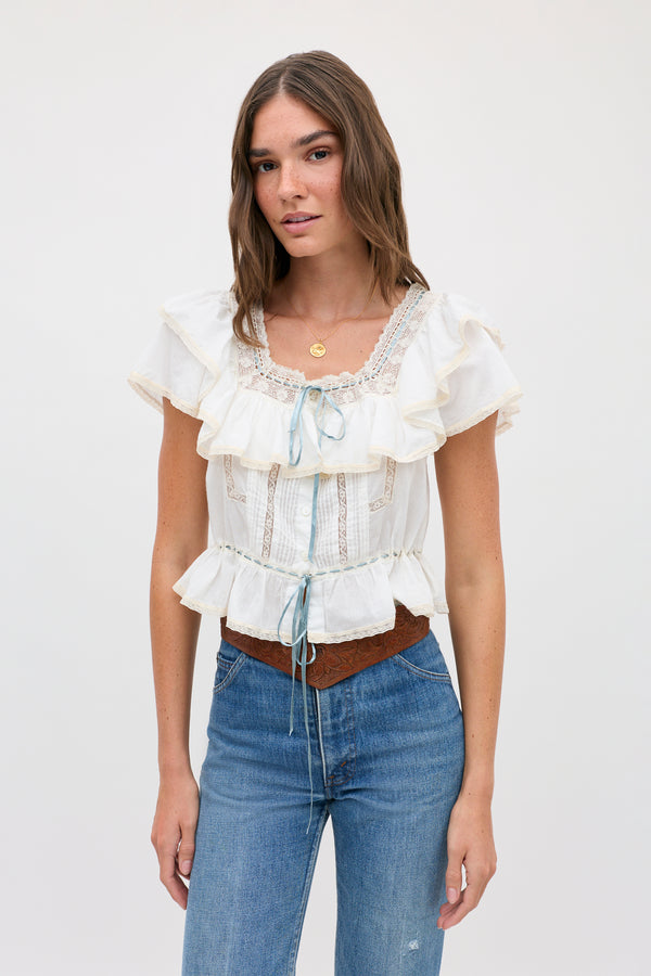 melisa top ivory