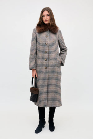 Milly - Archer Dog Tooth Brown