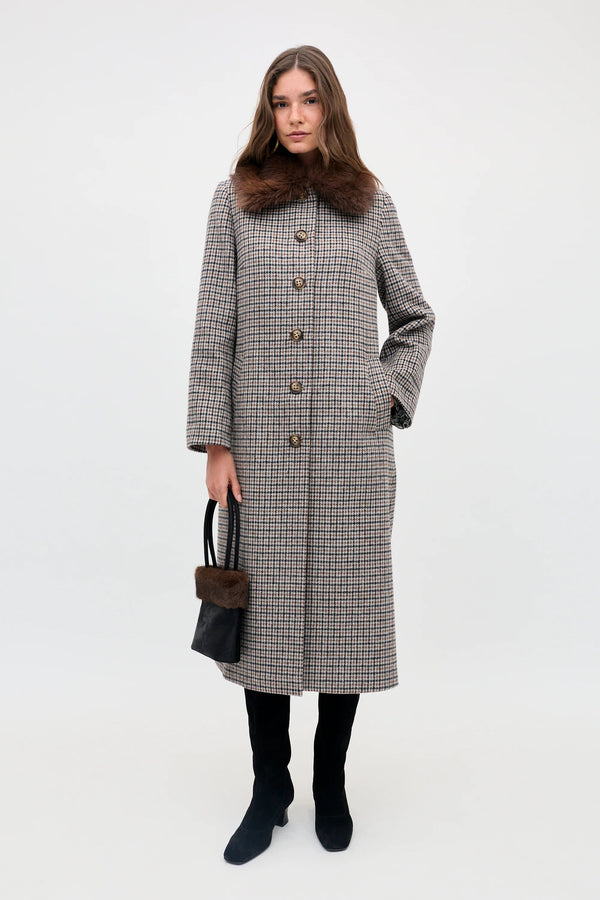 Milly - Archer Dog Tooth Brown