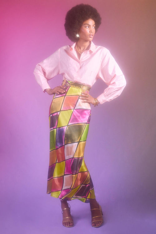 Vintage - Moschino Silk Skirt