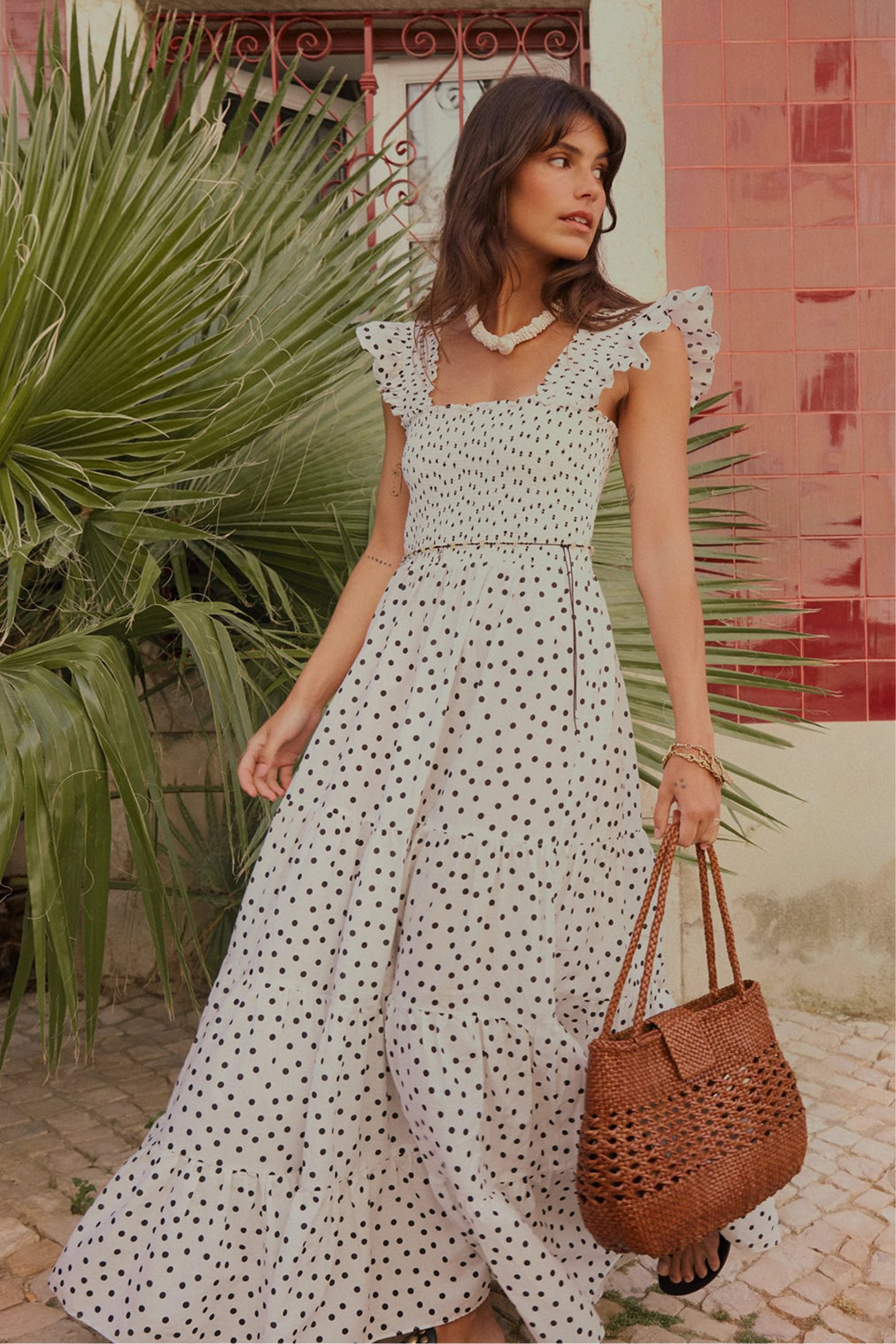 cotton dress for women Catalina Cotton Dress White (S)