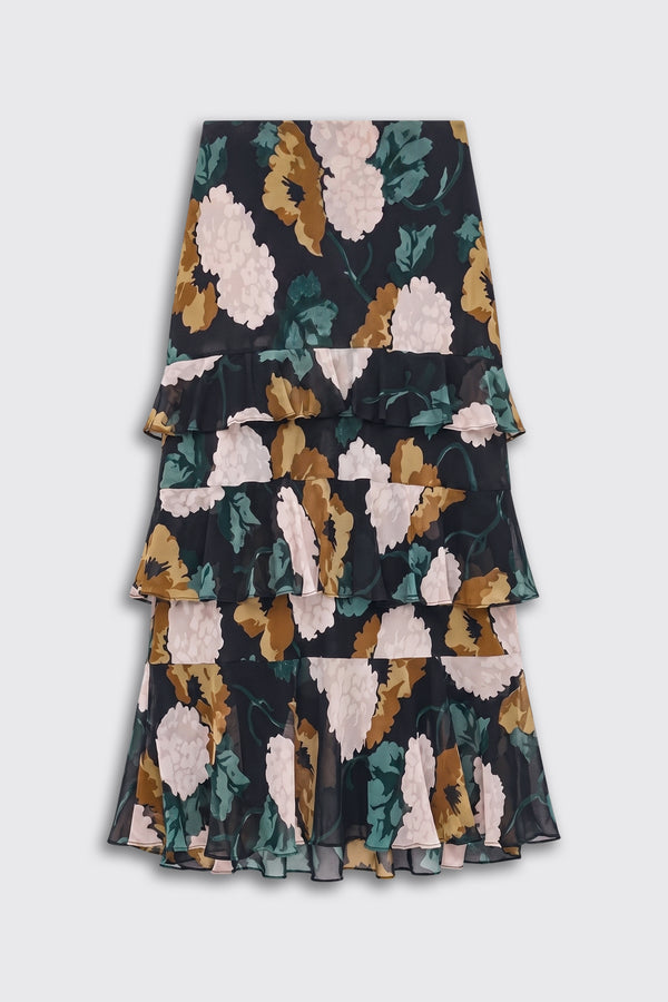 Preslee -  Hydrangea Floral Charcoal
