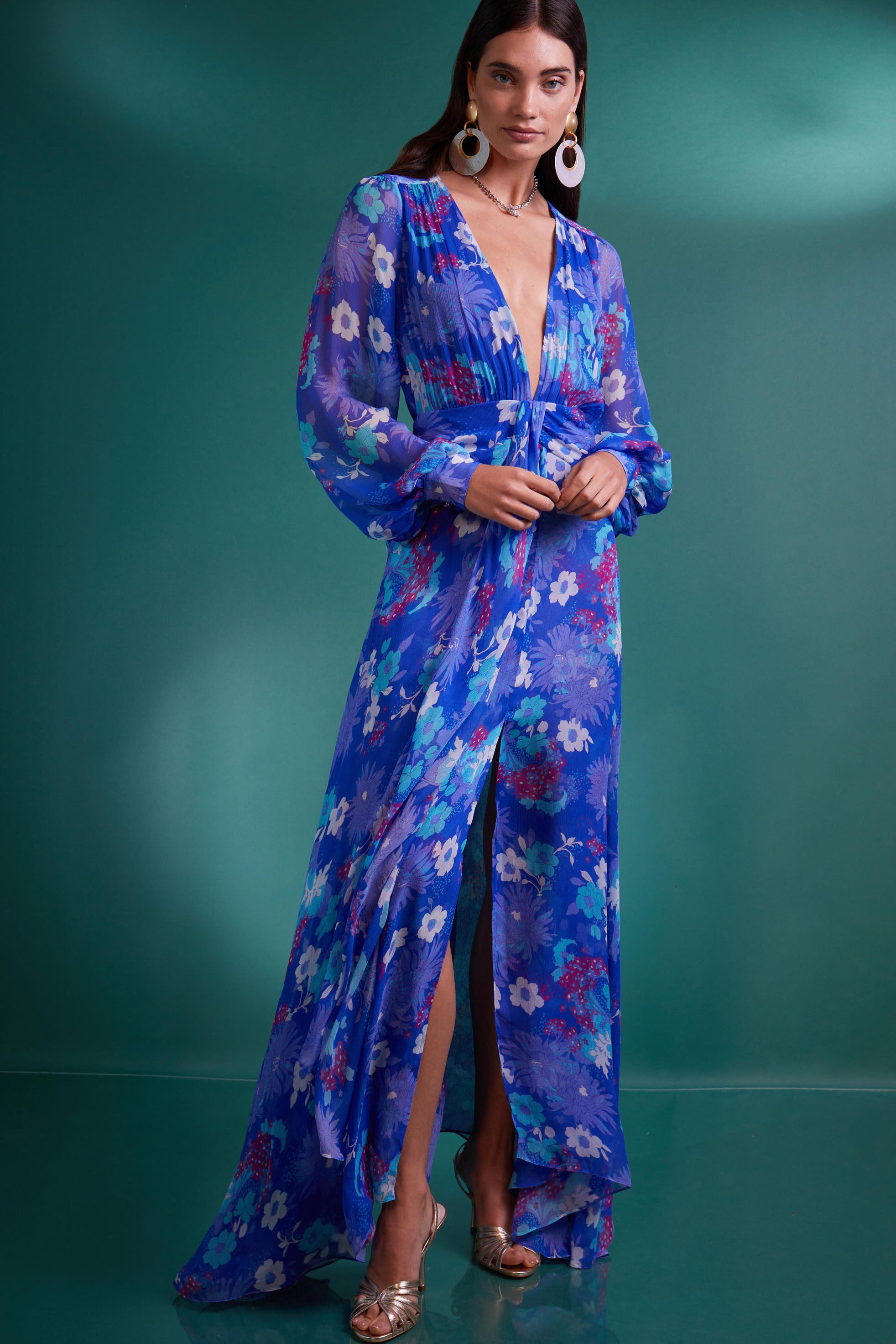 Meera - French Floral Cobalt – RIXO ⋆