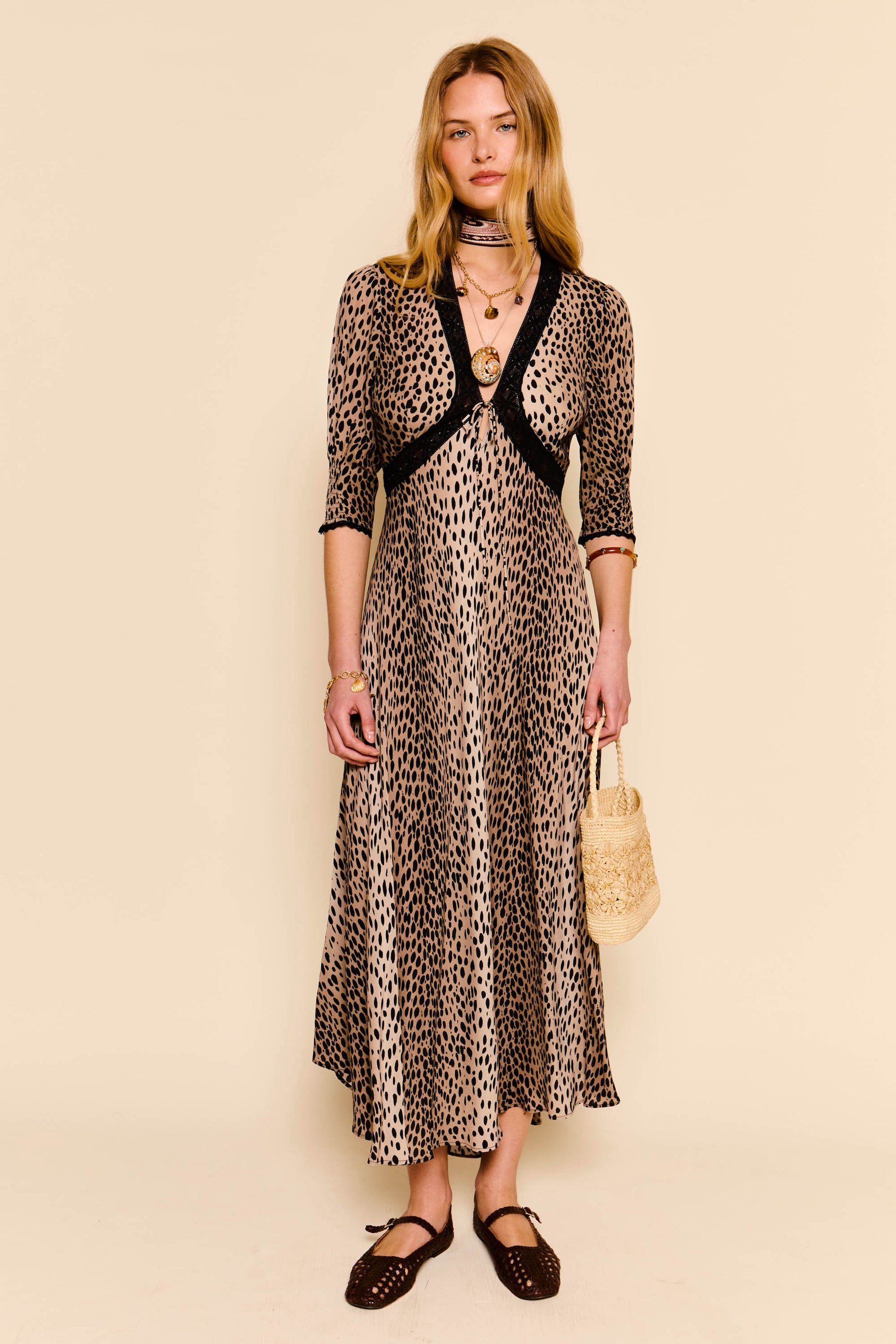 Amina Canary Long Dress