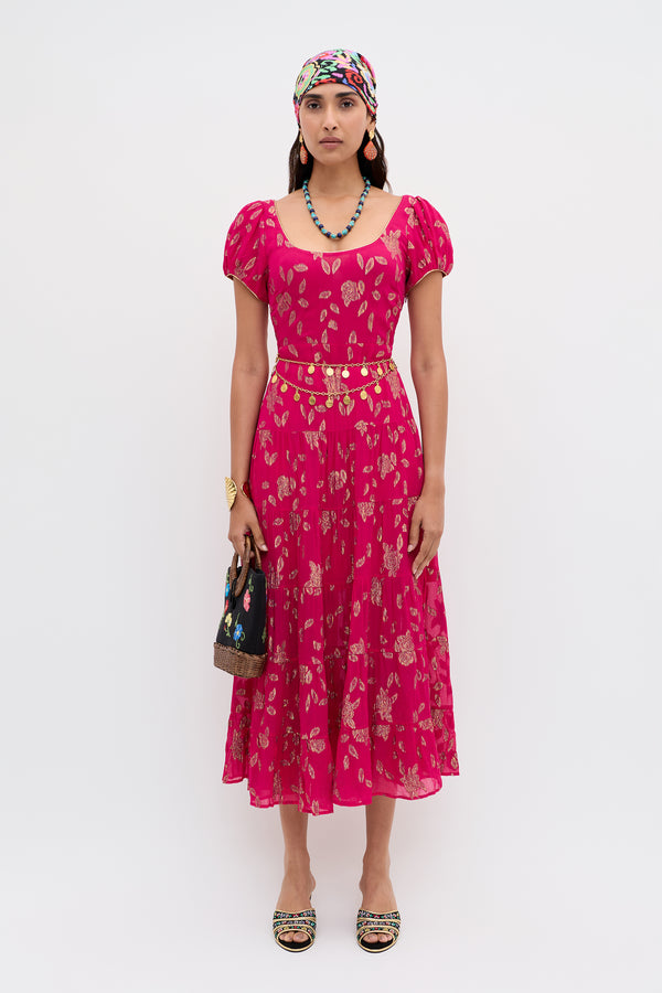 reese jacquard midi dress Rebecca Taylor