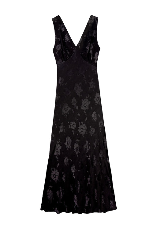 Sandrine - Black Poppy Jacquard