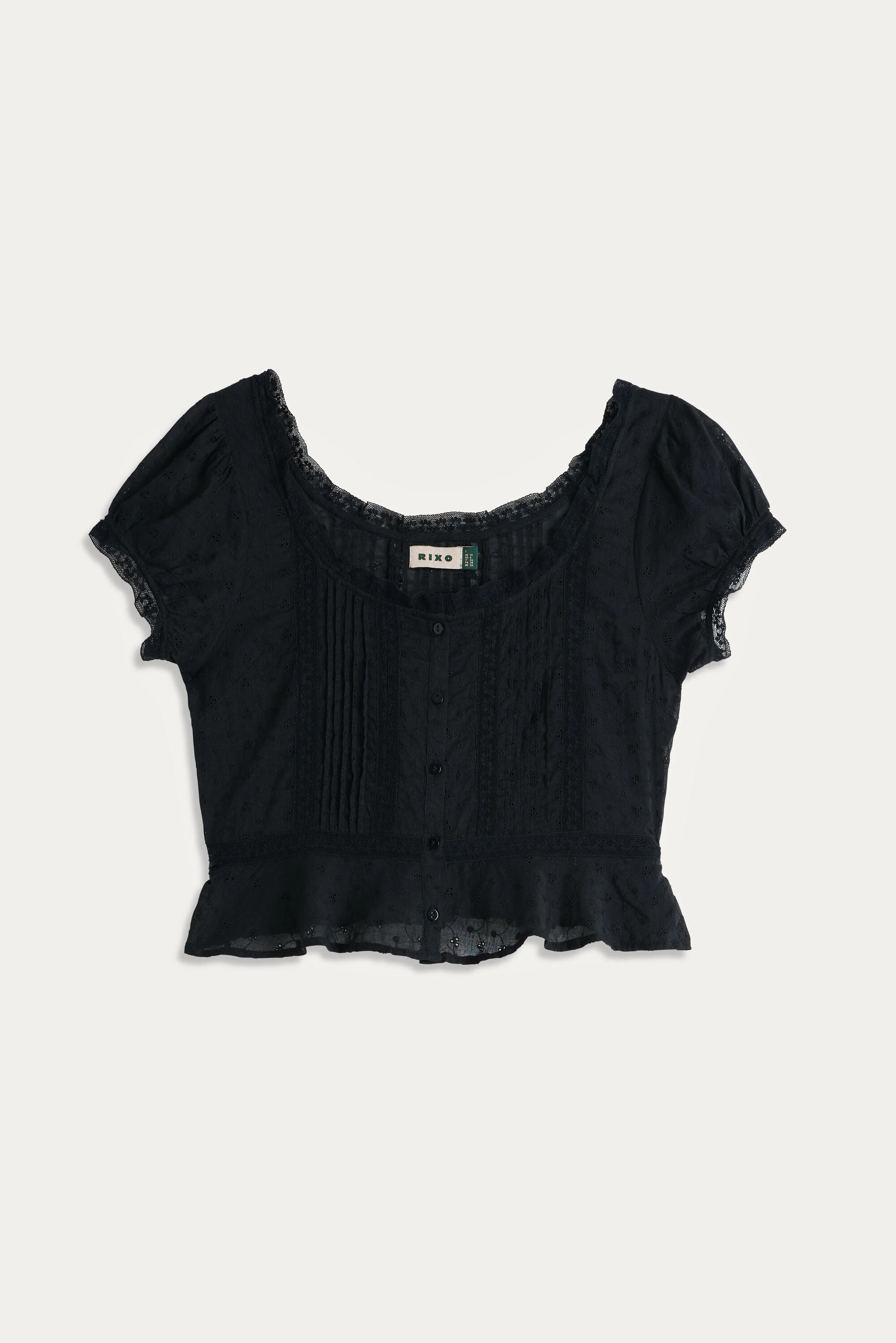 Sandi Cotton Top in Black