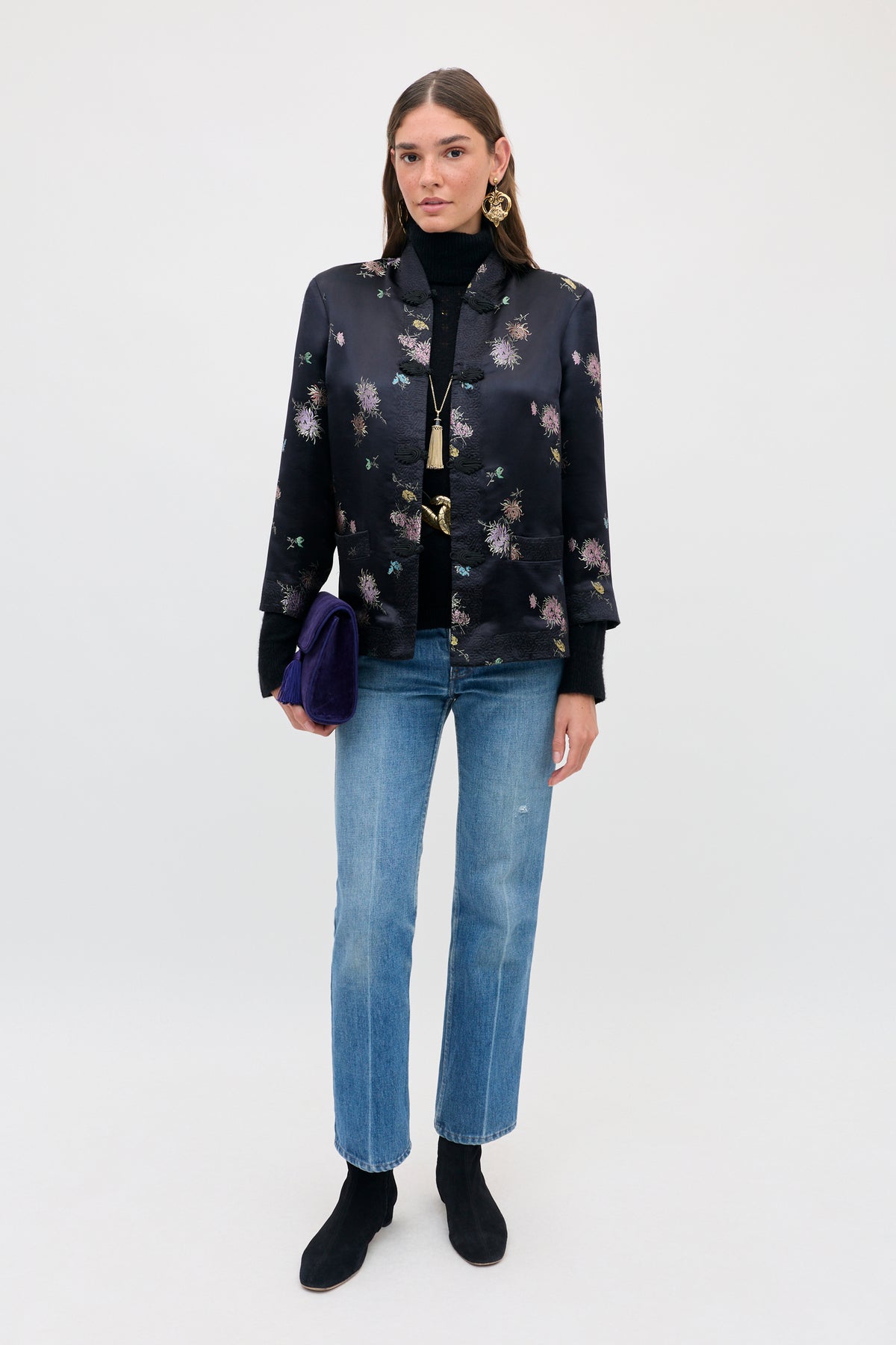 Sloane -  Oriental Flora Black