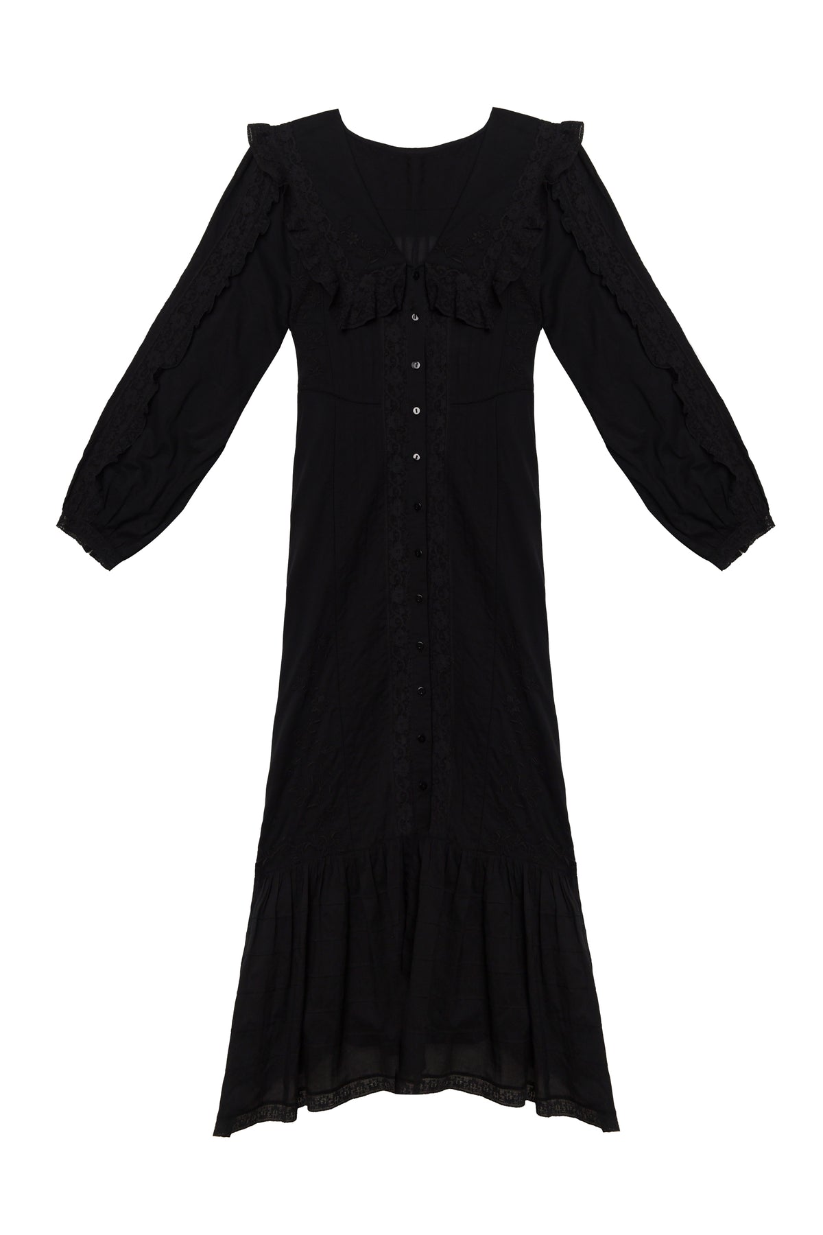 Hilary Cotton Dress in Black | RIXO USA Hilary Cotton Dress in Black | RIXO USA