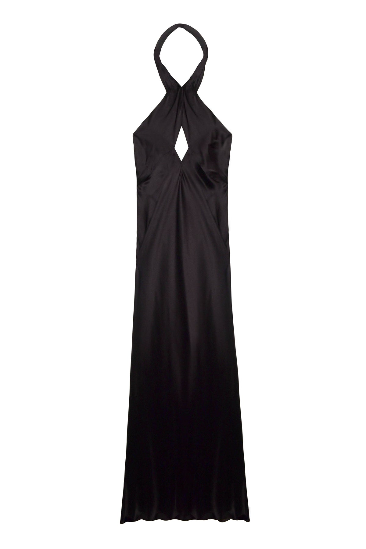 Dune Silk-Satin Gown in Black | RIXO USA Dune Silk-Satin Gown in Black | RIXO USA