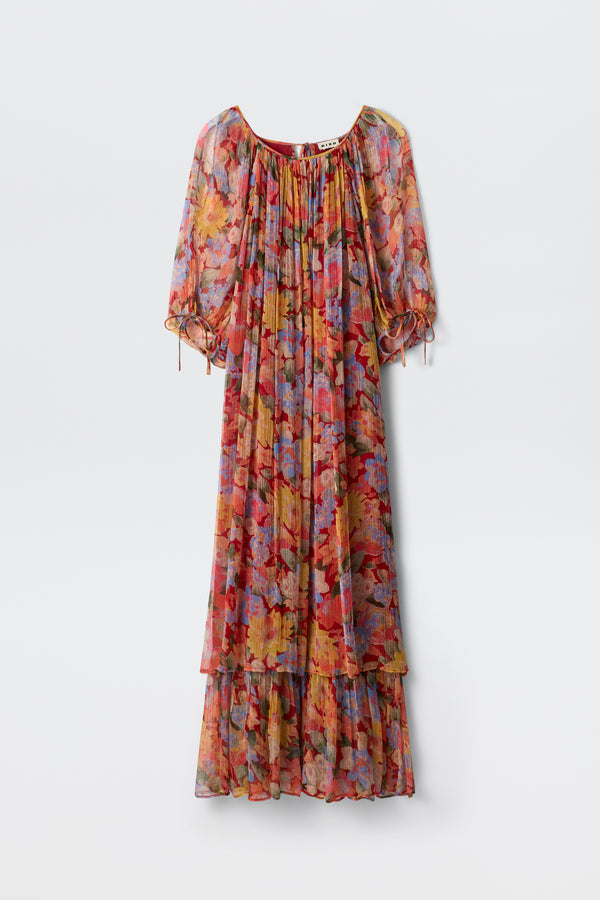 h&m red dress floral DIVIDED by H&M, Size 2 Red floral dress, lightly worn