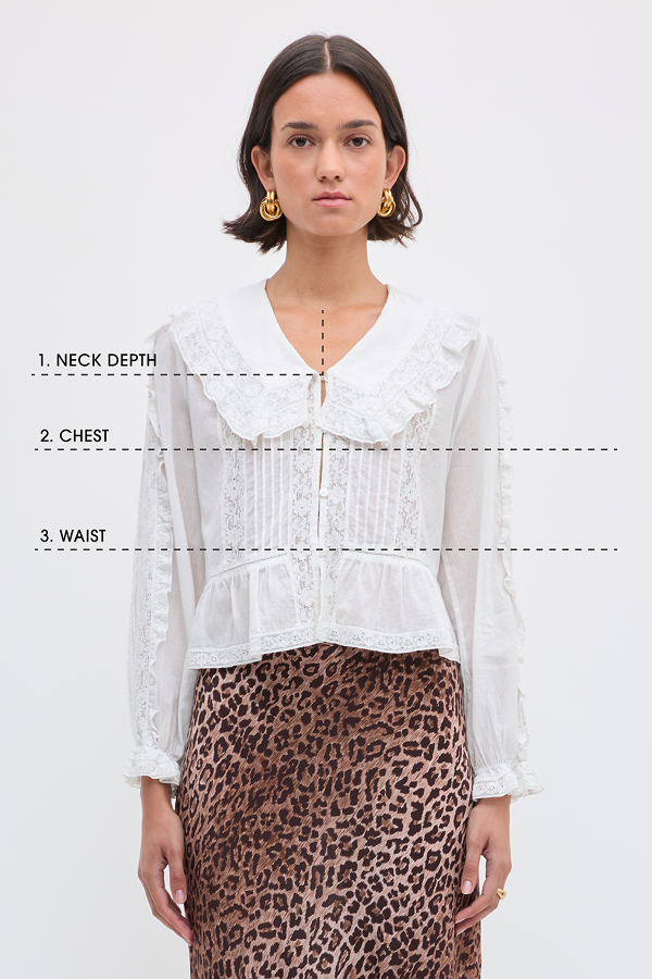 Susana - Blossom Cutwork Embroidery Navy | RIXO ⋆
