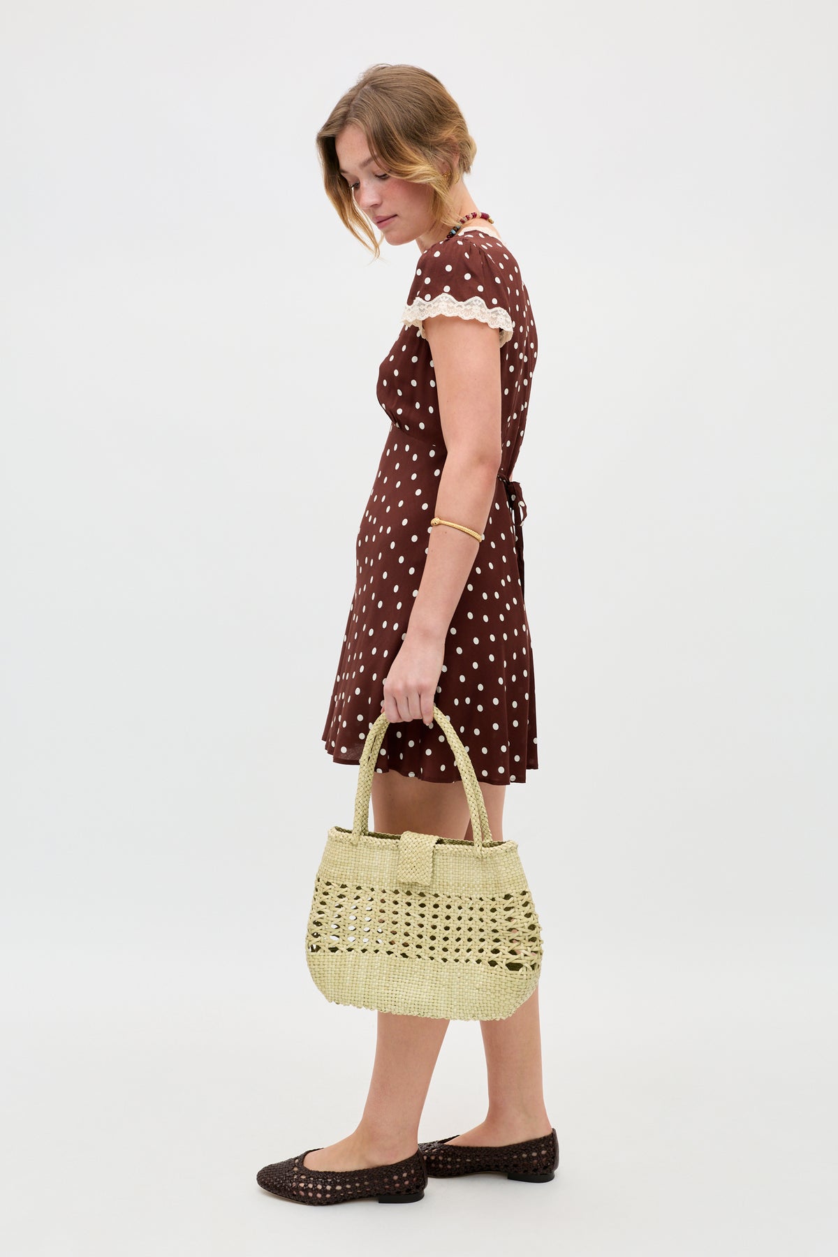 christian lacroix brown polka dot dress Christian Lacroix Polka Dot Print Long Dress w/ Tags - Brown Dresses, Clothing - CHS37923