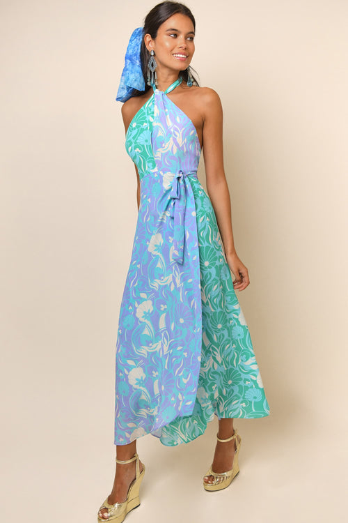 Silk Halter Dress