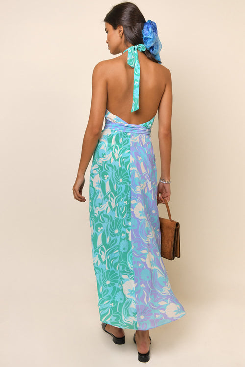 Silk Halter Dress