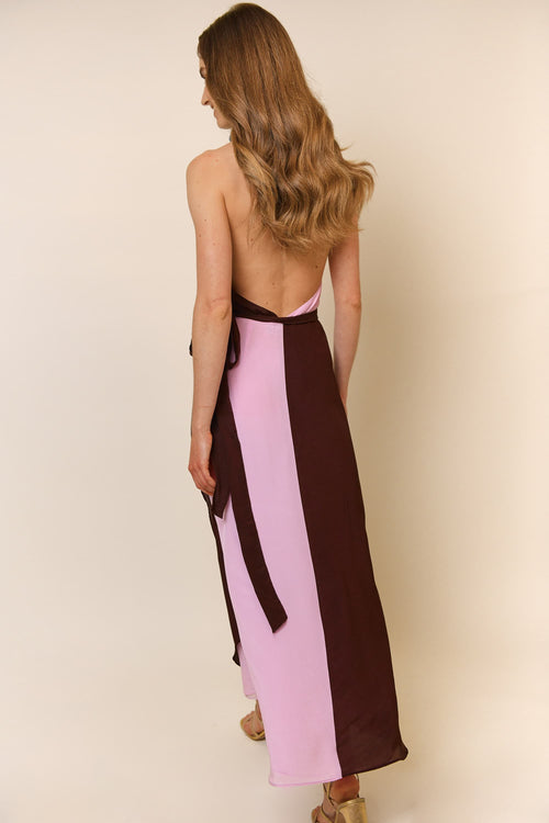 Silk Halter Dress