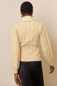 Thumbnail for Cable-Knit Cardigan