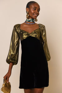 Thumbnail for Silk-Velvet Dress