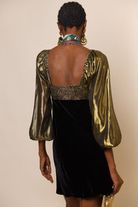 Thumbnail for Silk-Velvet Dress