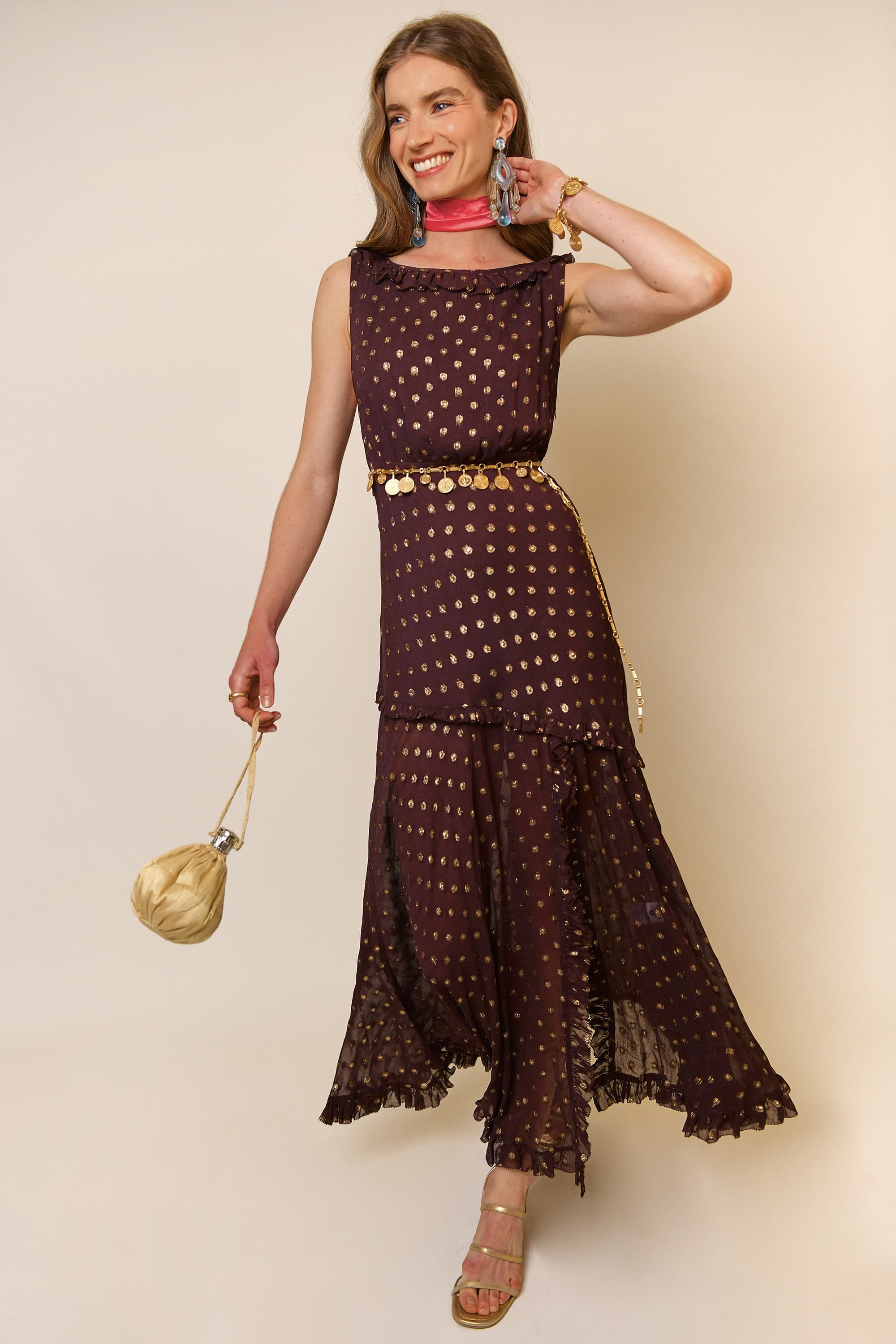 Chocolate polka cheap dot dress