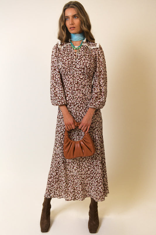 Brown Midi Dress